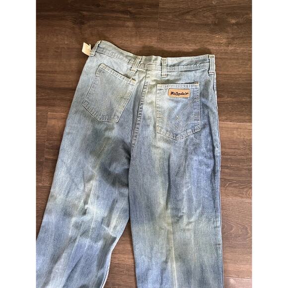 Vtg Deadstock 1970s Retro High Waist Wide Leg Jeans Women’s Size 12 - Picture 5 of 11